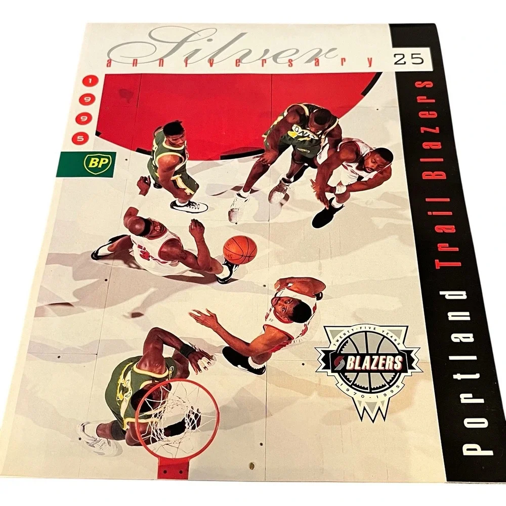 Vintage Portland Trailblazers NBA 1995 Calendar Silver Anniversary 1970-1995